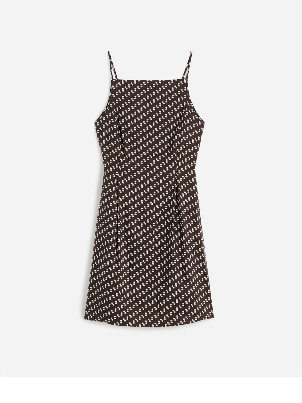 Madewell High-Neck Mini Dress In Dot Soft Charcoal Size 6